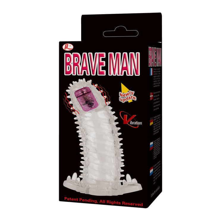 Baile - Gaine à Pénis Vibrant 2 en 1 Brave Man - Transparent