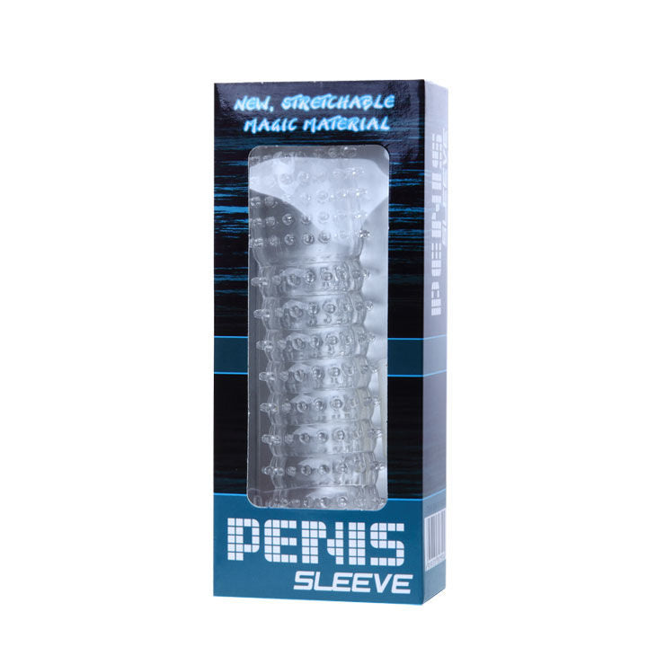 Baile – Gaine à Pénis Transparent avec Points Stimulants – 14 cm