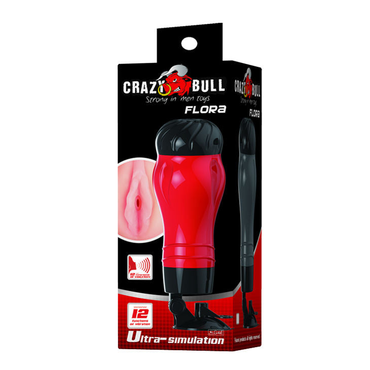 Masturbateur Vibrant Crazy Bull Flora Ventouse - Flora