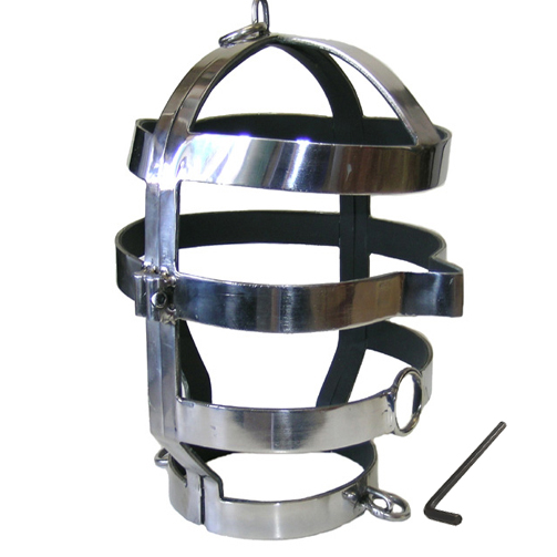 Masque BDSM avec collier en acier Metal Hard - Metal Hard - METAL HARD