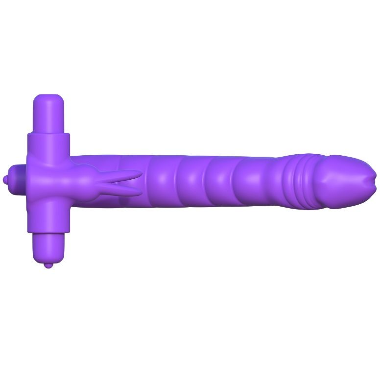 Anneau Vibrant Double Pénétration Silicone Rabbit - Fantasy