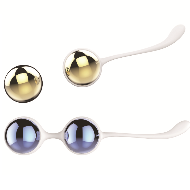 Nalone – Kit de 2 Perles de Kegel Or et Bleu – Périnée