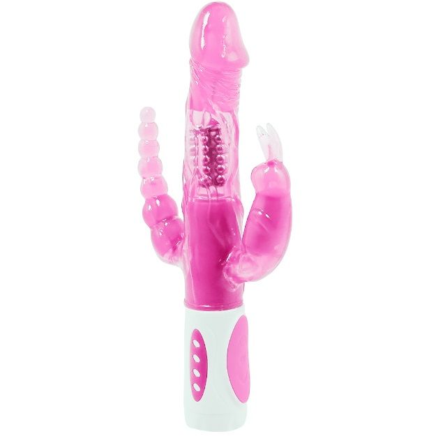 Baile - Vibromasseur Rabbit avec Stimulateur Anal - Rose