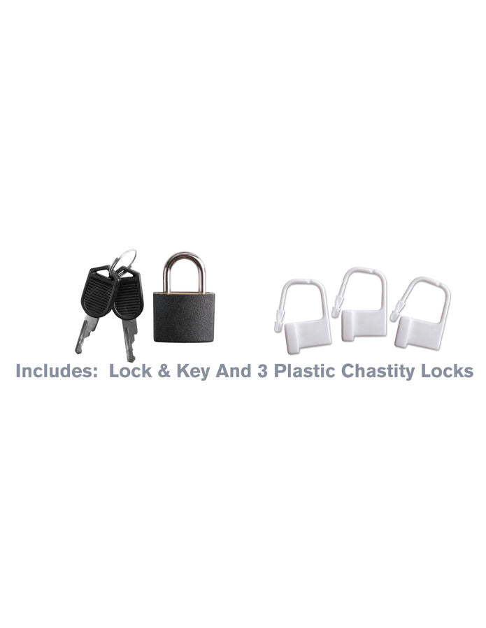 Cage de Chasteté Fantasy C-Ringz Silicone avec Cadenas