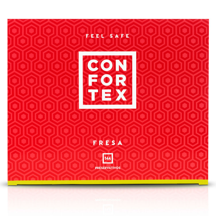 Préservatifs aromatisés Confortex Fraise pack 144 - Confortex - CONFORTEX