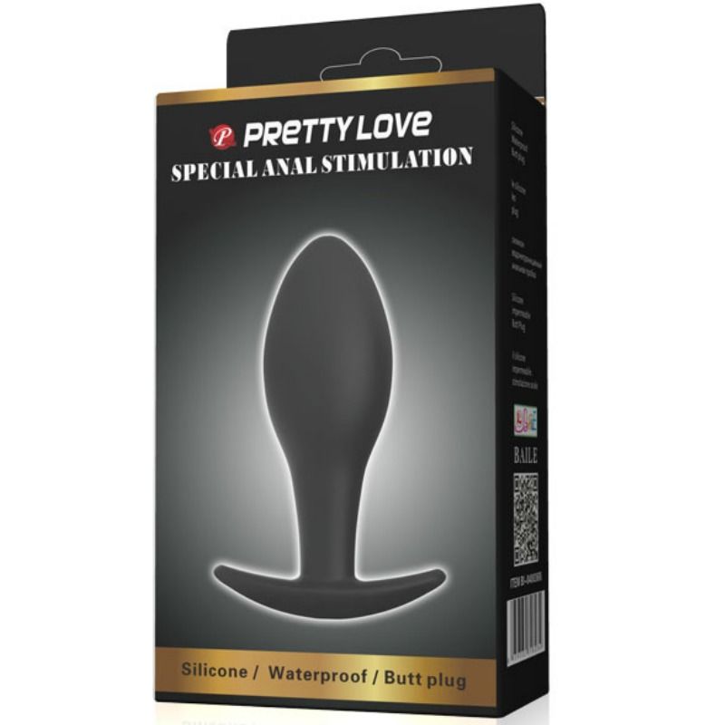 Plug Anal Pretty Love Ancre Silicone 8,5 cm Noir - Pretty Love