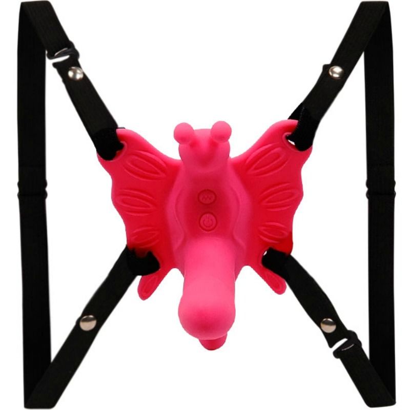 Baile - Harnais Vibrant en Forme de Papillon avec Mini Gode pour Femme