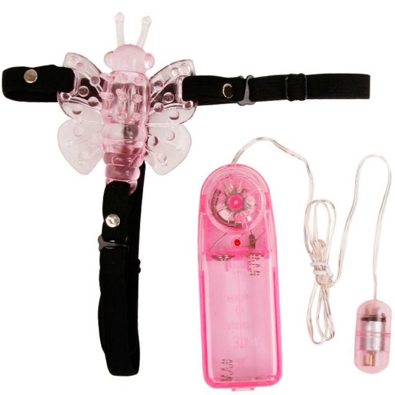 Baile - Harnais avec Vibro en Forme de Papillon pour Femme