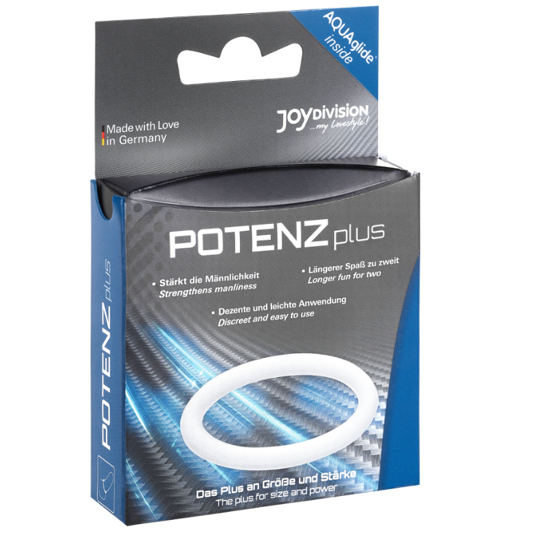 Cockring Double POTENZduo Blanc Taille M - JoyDivision