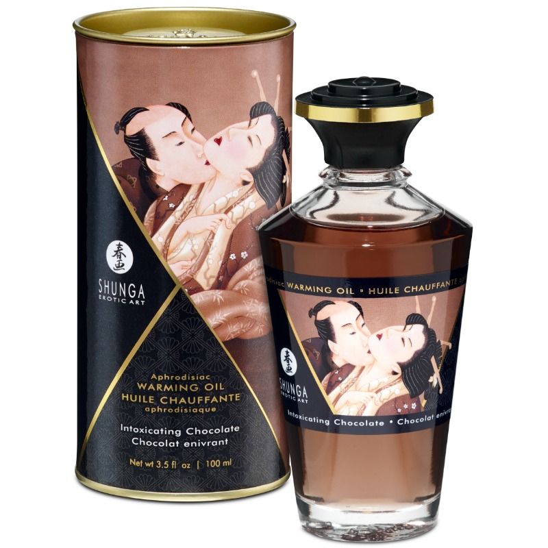 Shunga - Huile Chauffante Aphrodisiaque Chocolat - 100 ml