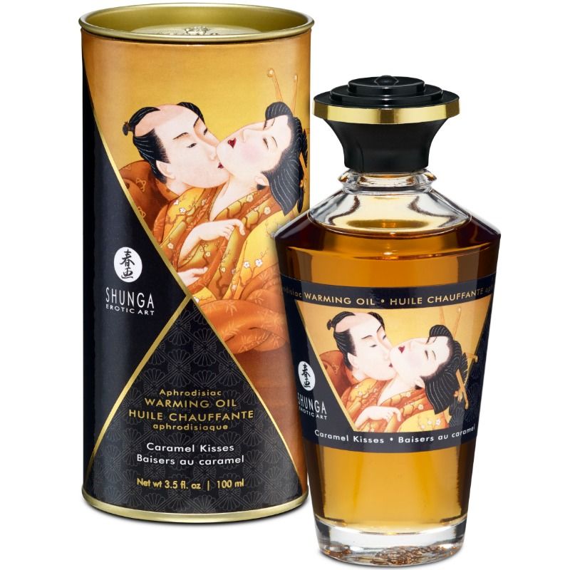 Shunga - Huile Chauffante Aphrodisiaque Caramel - 100 ml