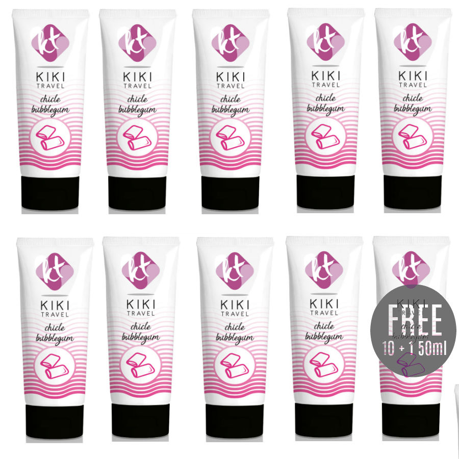Gel Lubrifiant Kiki Travel Bubble Gum 50ml Pack 11 - Kiki - KIKÍ TRAVEL
