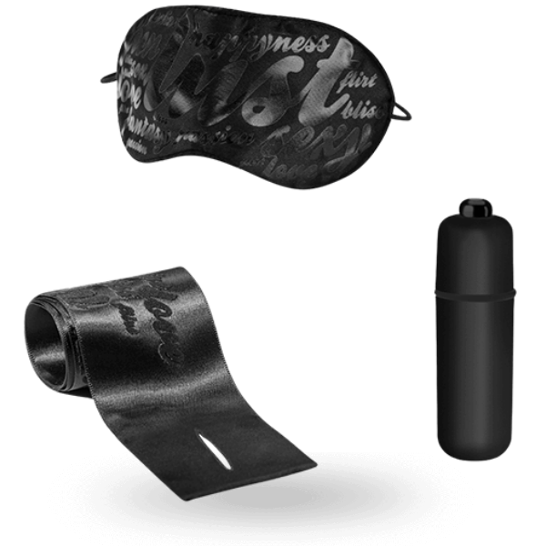 Bijoux Indiscrets - Coffret Plaisir Masque / Liens Sensuels / Stimulateur