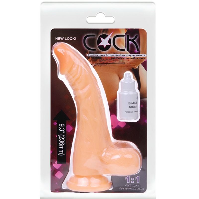 Baile - Gode Vibrant Réaliste avec Ventouse Cock - 21 cm