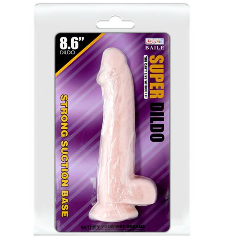 Baile - Gode XL Réaliste avec ventouse Chair - 22 cm