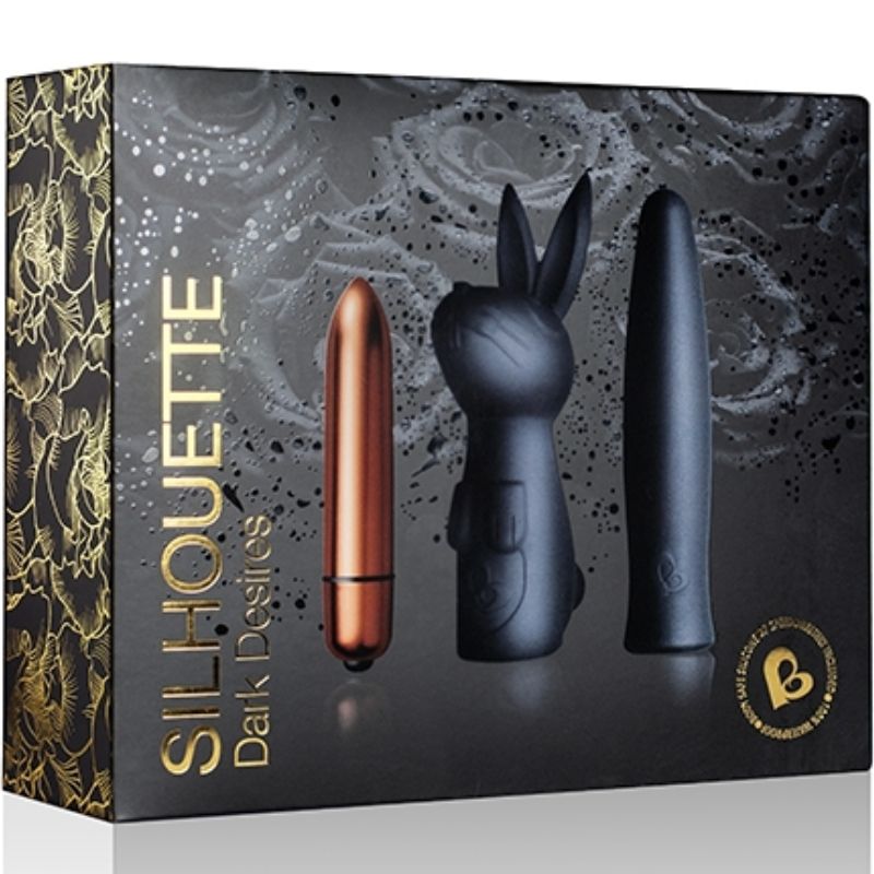 Kit vibrant Dark Désir Silhouette lapin - Rocks-Off - ROCKS-OFF