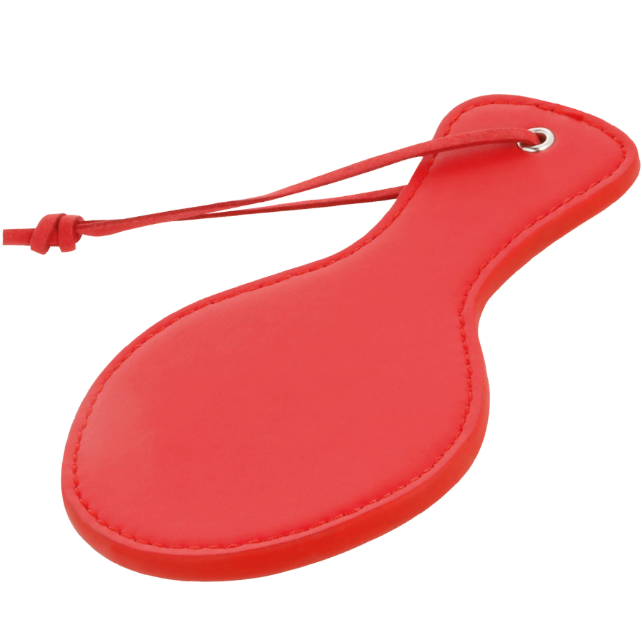 Darkness - Paddle BDSM en forme arrondie Rouge