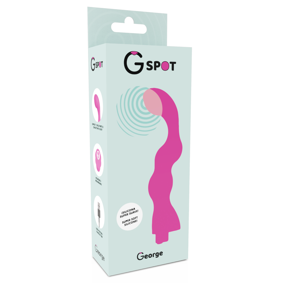 Vibromasseur point G George gomme rose - G-Spot - G-SPOT