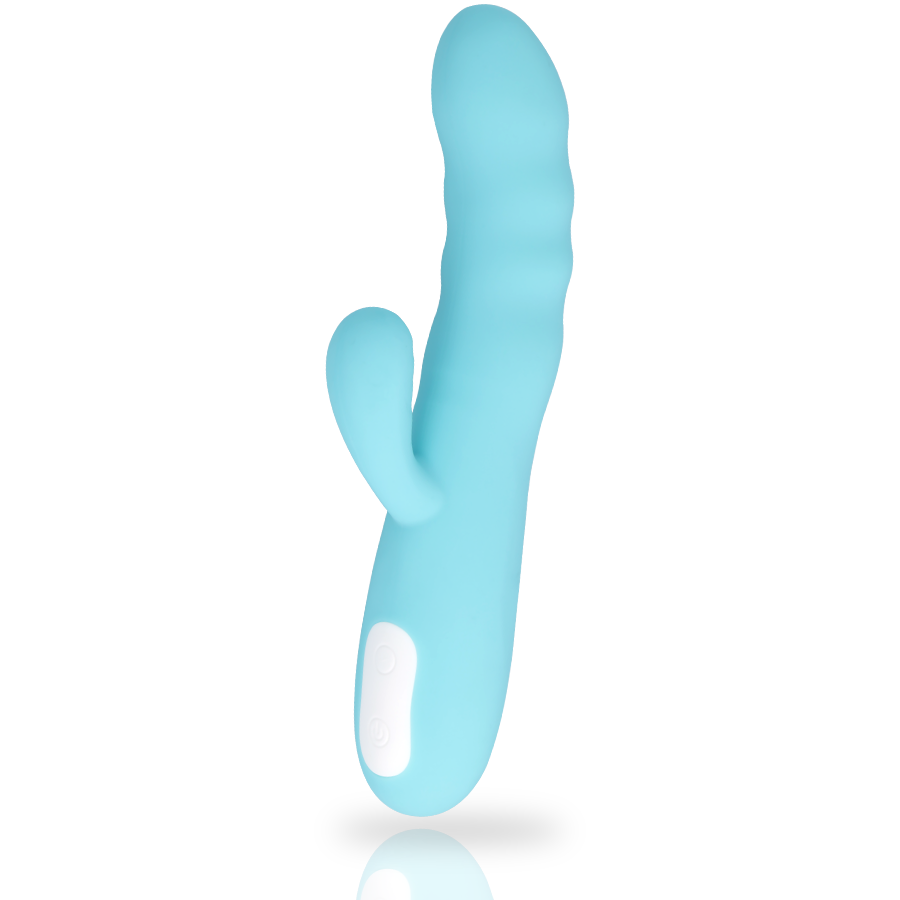 Mia - vibrateur rotatif eiffel turquoise bleu
