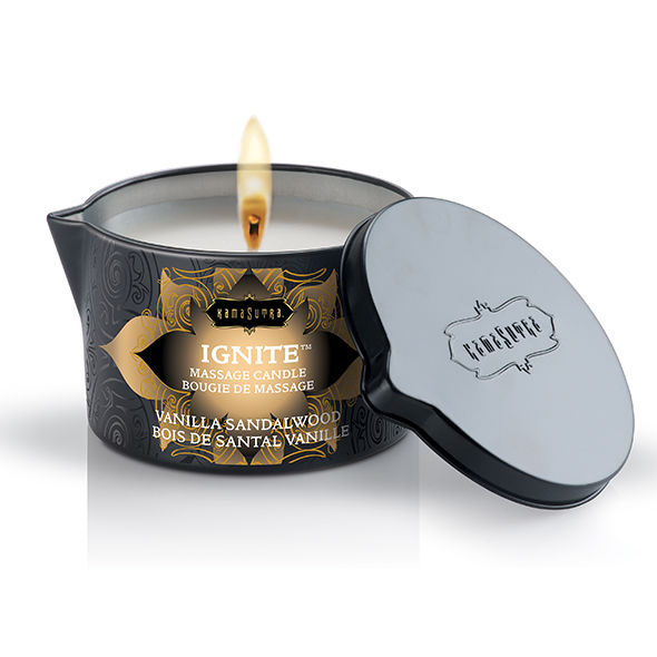 Kamasutra - Bougie de massage Bois de Santal Vanille - 170 gr