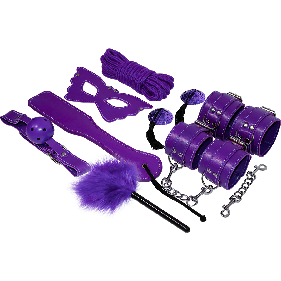 Kit BDSM Experience Bondage Violet 8 Pièces - Experience