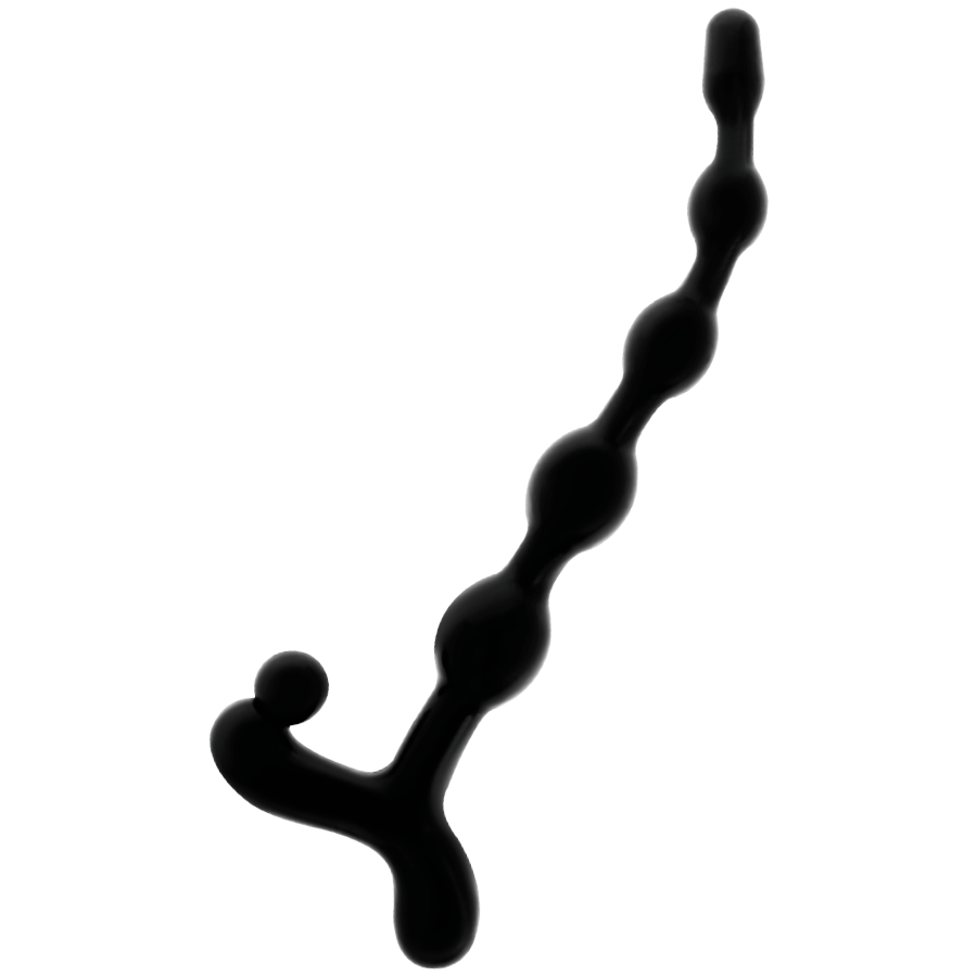 Chapelet Anal Perles Anales 22cm Noir - Addicted Toys