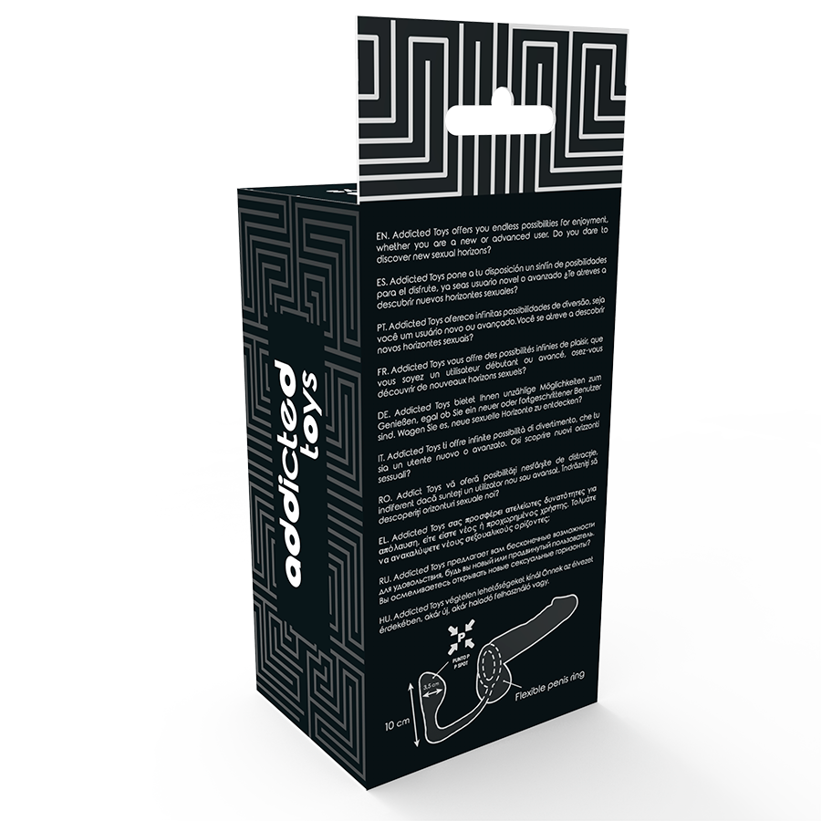 Plug Anal avec Anneau Pénien Noir - Addicted Toys