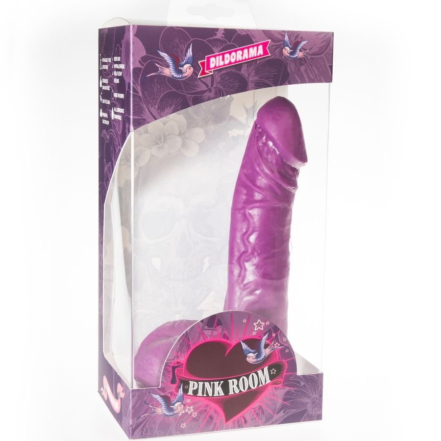Pink Room - Dildo Ventouse Réaliste Violet / 19 cm