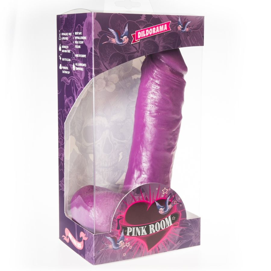 Pink Room - Dildo Ventouse Réaliste Violet / 21,5 cm
