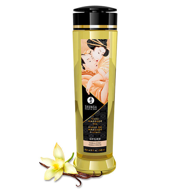 Shunga - Huile de massage érotique Vanille - 240 ml