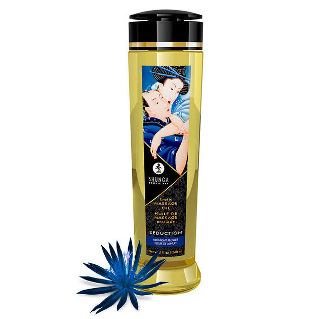 Shunga - Huile de massage érotique Fleur de Minuit - 240 ml