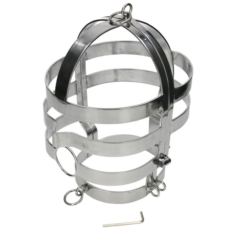 Masque BDSM avec collier en acier Metal Hard - Metal Hard - METAL HARD