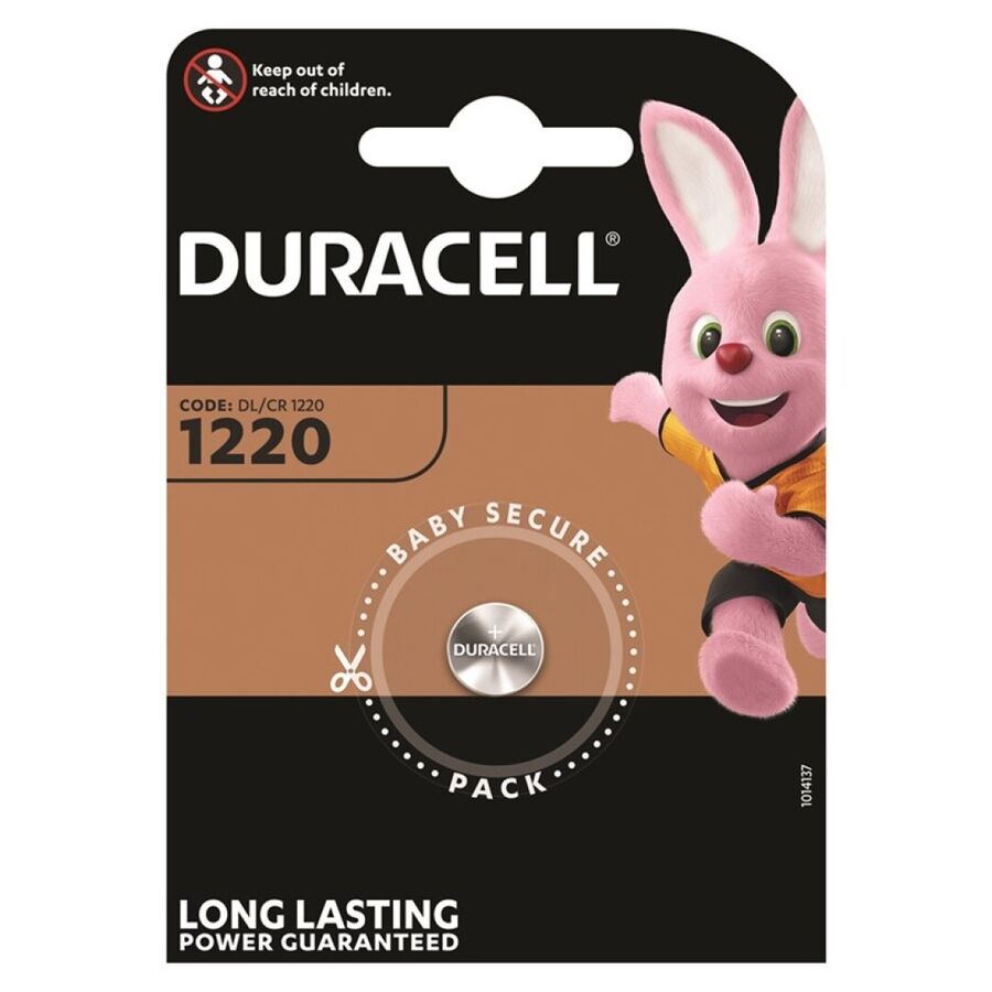 Pile Bouton Lithium CR1220 3V - Duracell - DURACELL