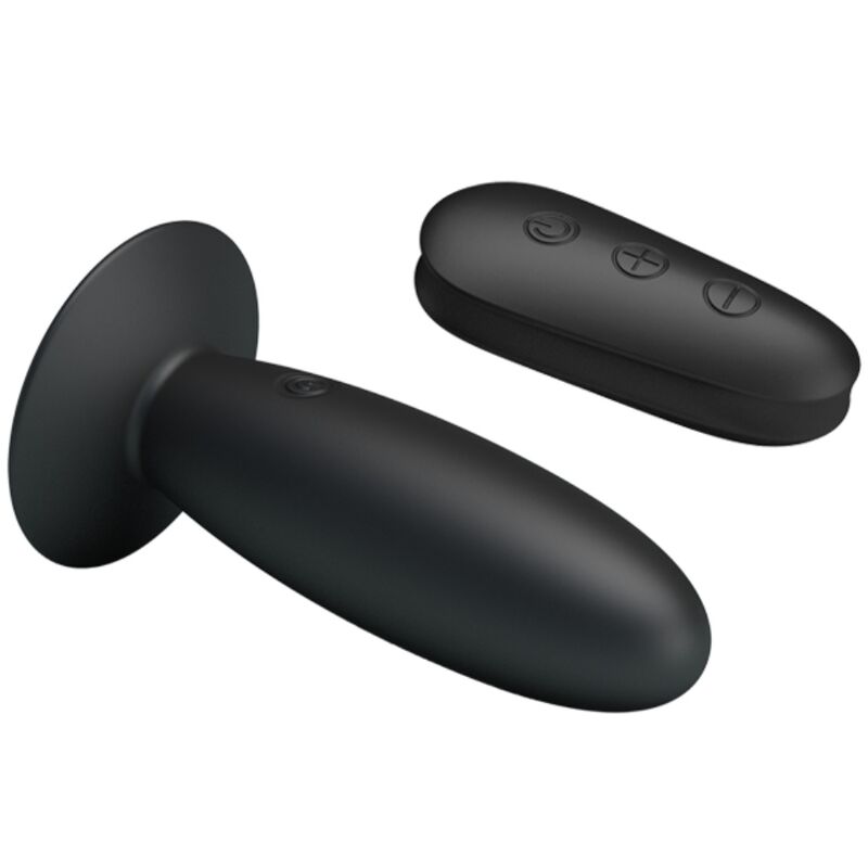 Mr Play - Plug Anal Vibrant avec Télécommande Noir