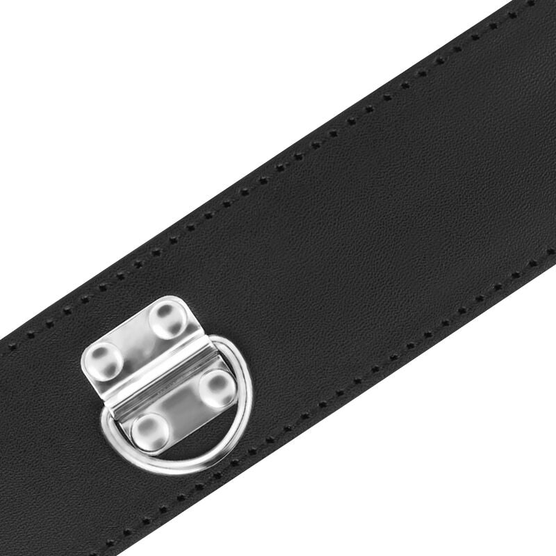 Collier BDSM avec serrure et laisse noire - Darkness - Darkness