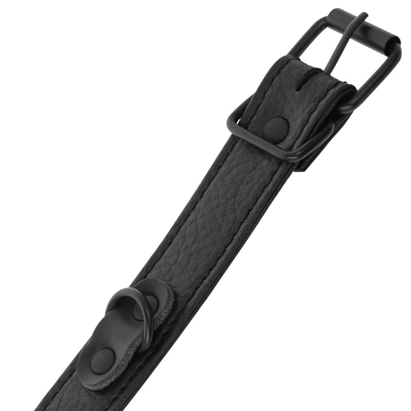 Darkness – Menottes Bondage en Simili Cuir Noir