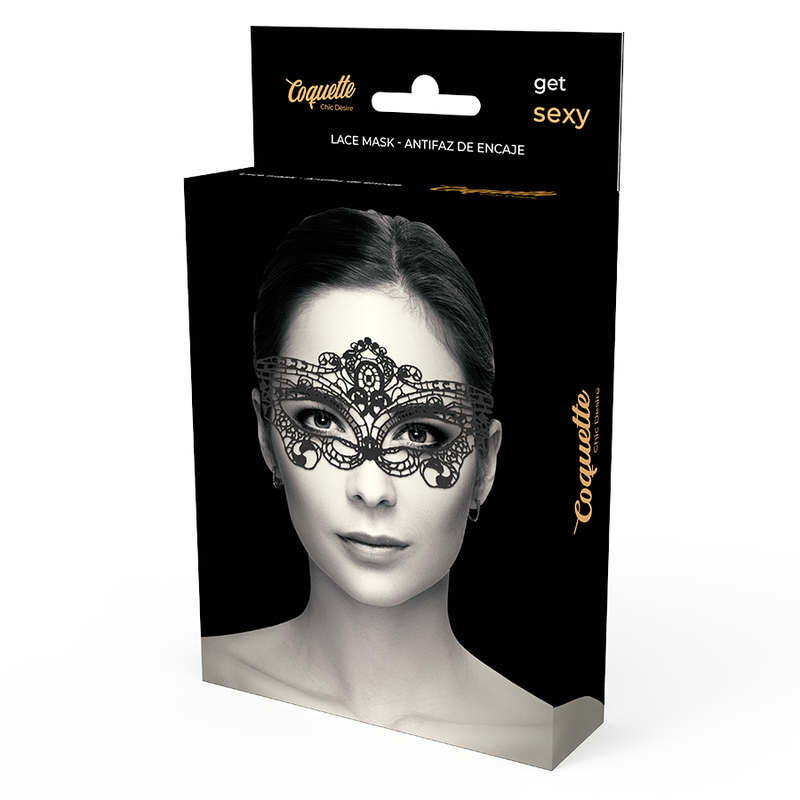 Masque Sensuel Coquette Chic Desire Dentelle Noire - Coquette