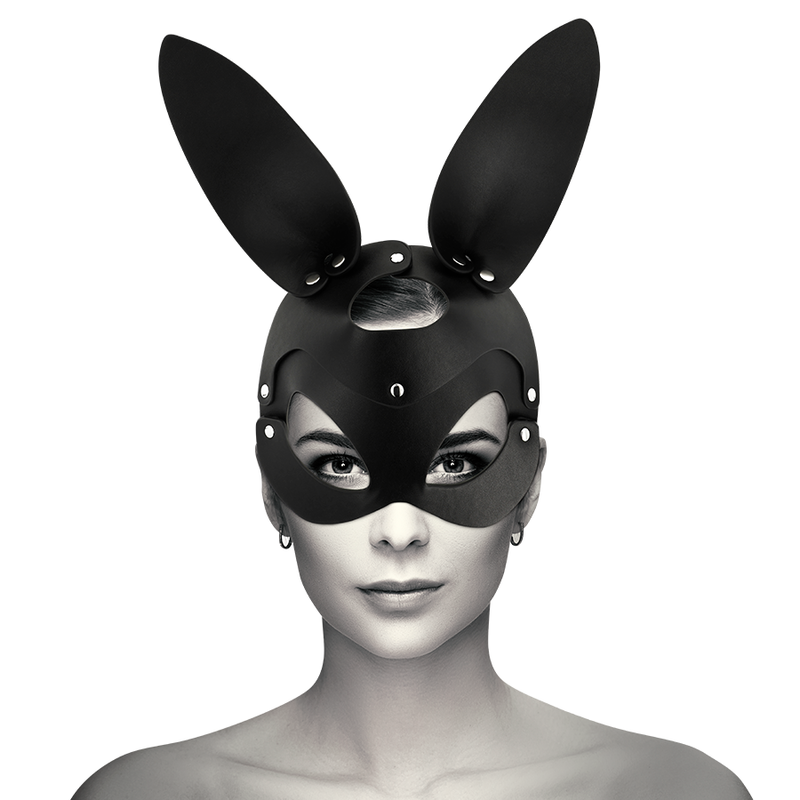 Masque Cuir Vegan Oreilles Lapin Chic Desire - Coquette
