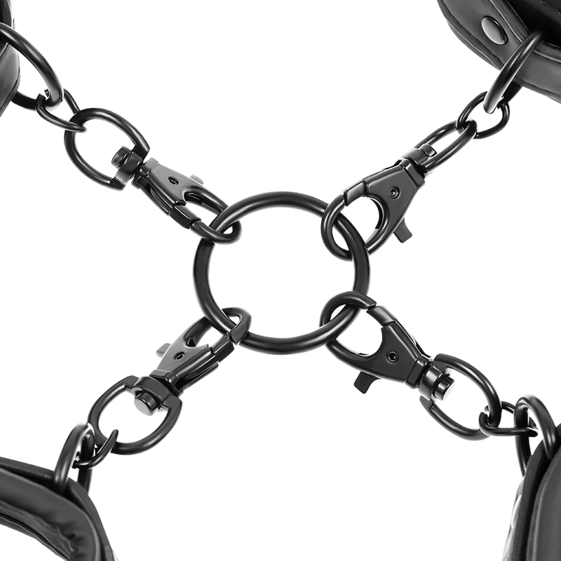 Fetish Submissive - Kit d'attaches Hogtie - Noir