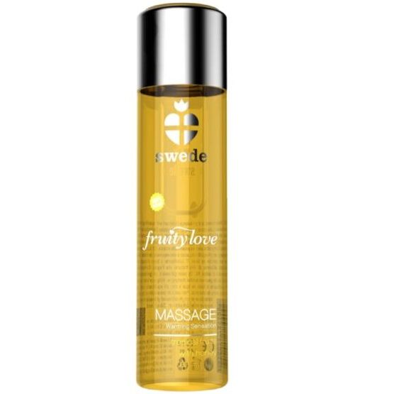 Huile de Massage Fruity Love Effet Chauffant Miel 60ml - Swede - SWEDE