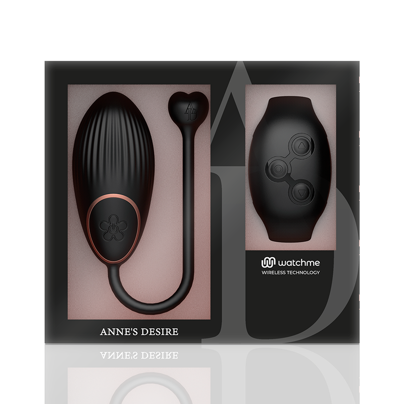 Anne's Desire – Oeuf vibrant avec bracelet télécommandé – Noir