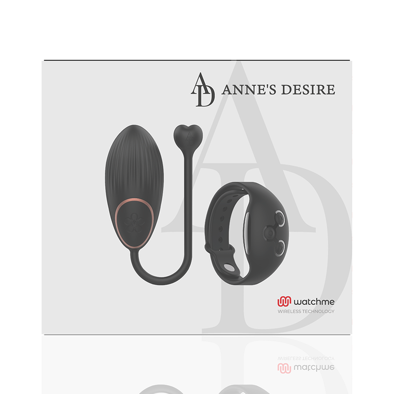 Anne's Desire – Oeuf vibrant avec bracelet télécommandé – Noir