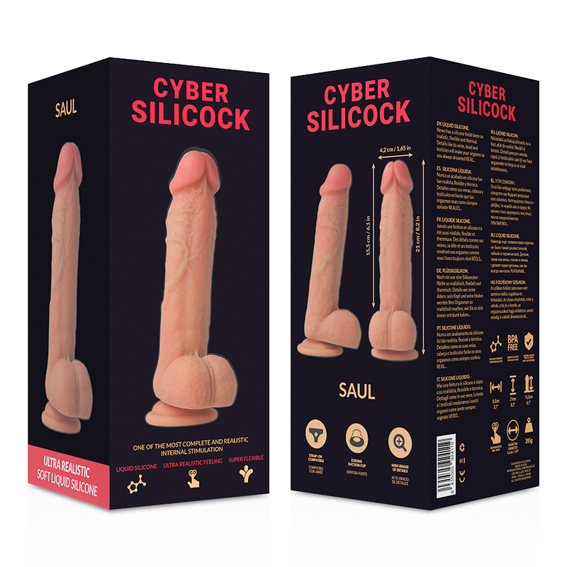 Gode Réaliste Cybersilicock XL Chair avec Ventouse - Cybersilicock