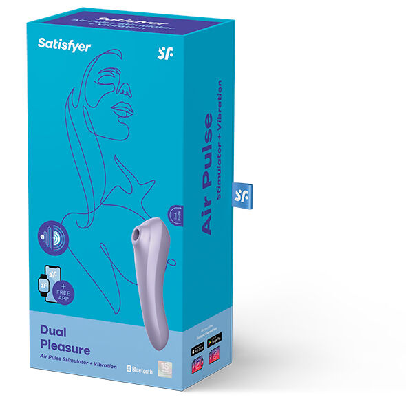 Stimulateur Dual Pleasure Connecté Mauve - Satisfyer