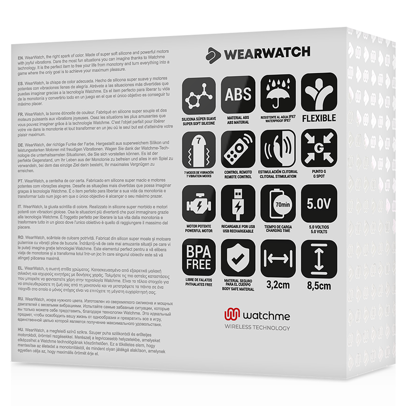 Vibrateur couple WearWatch Dual aigue-marine - WearWatch - WEARWATCH
