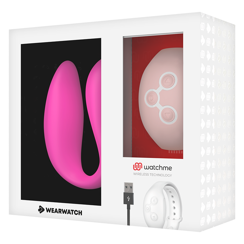 Vibrateur wearable double technologie fuchsia/rose - Wearwatch - WEARWATCH