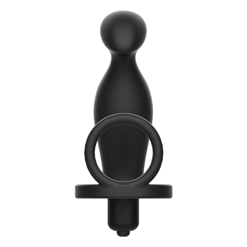 Stimulateur Prostatique Vibrant Annal avec Cockring Noir - Addicted Toys