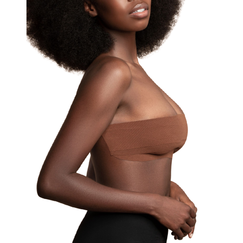 Bandes Adhésives Corps Bye Bra avec Cache-Tétons Marron - Bye Bra