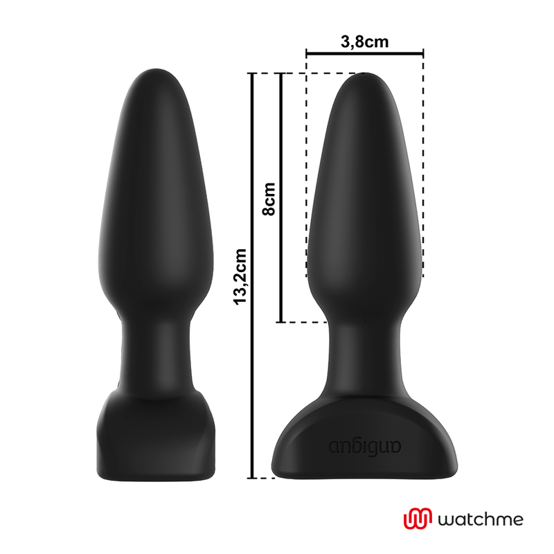 Anbiguo - Plug Anal Vibrant avec Télécommande Noir André