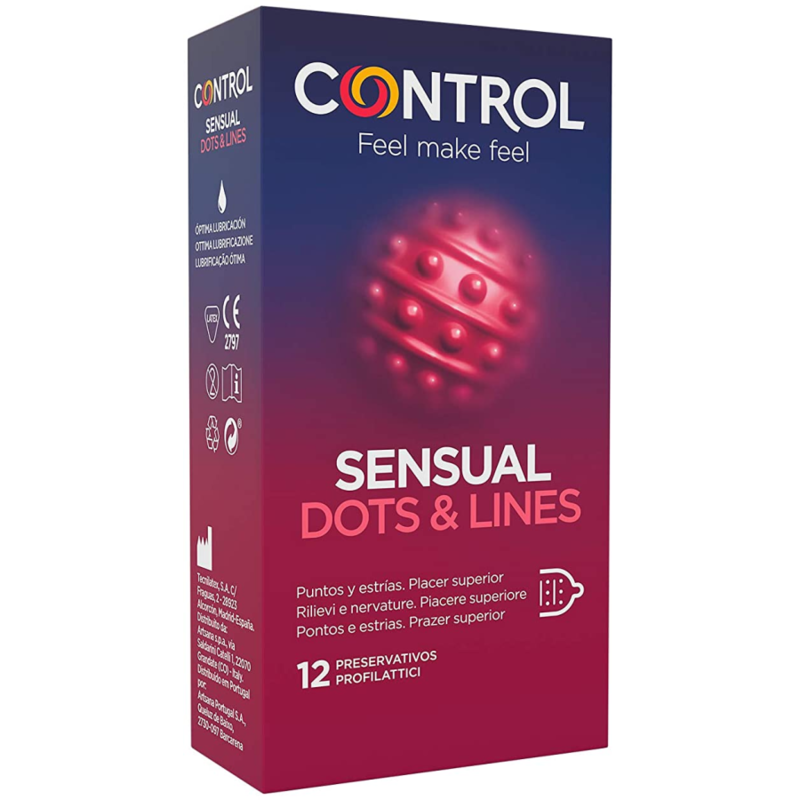 Préservatifs Perlés & Nervurés Dots & Lines - Control - CONTROL CONDOMS